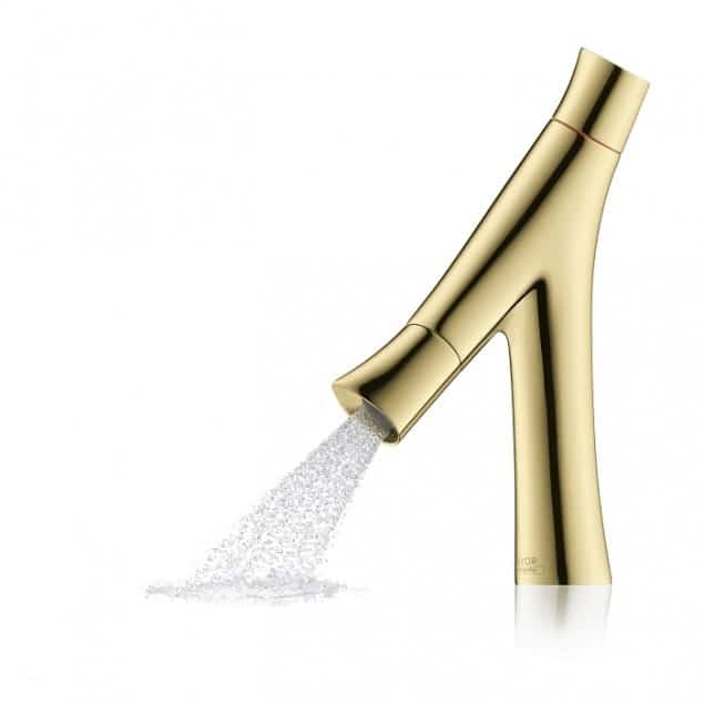 Axor Starck Organic mixer in a gold optic finish Axor Starck Organic mixer in a gold optic finish