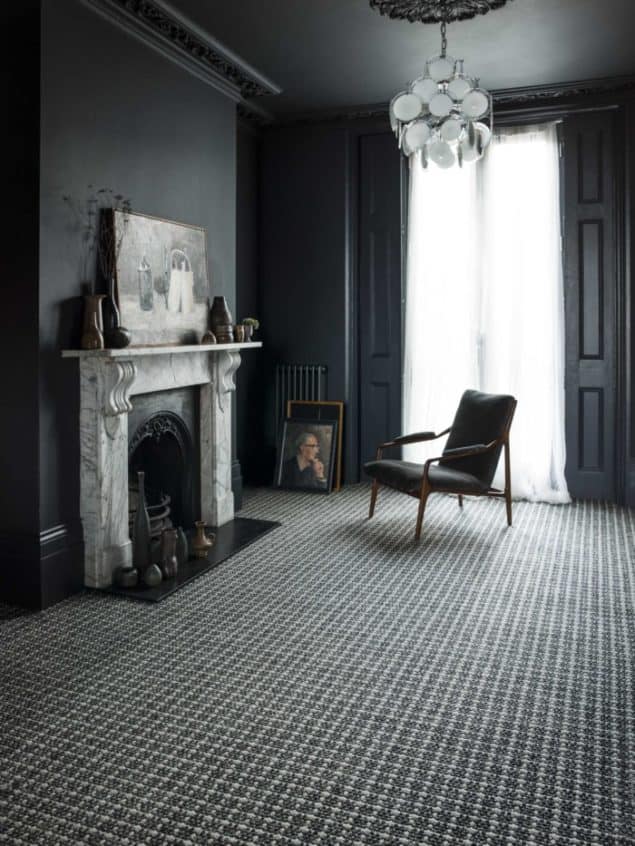 Crucial Trading Sisool SP304 Plaid Rich Black Carpet - grey interiors