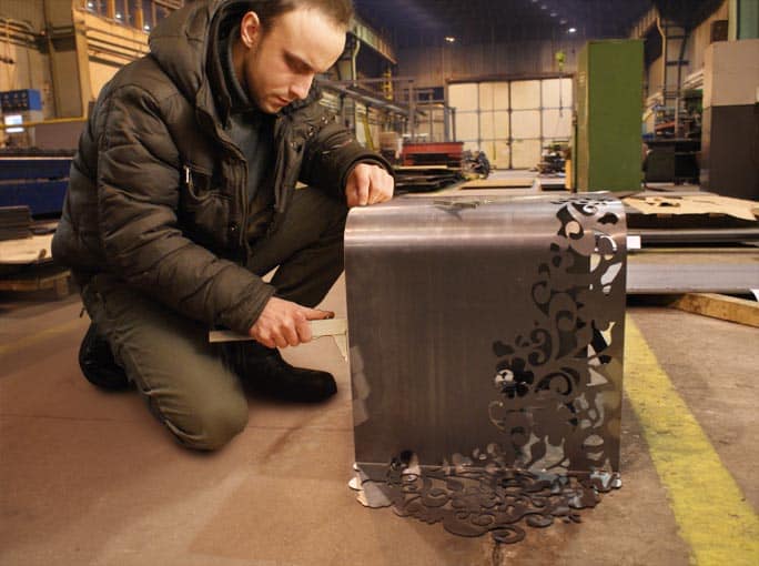 Remigiusz in the factory