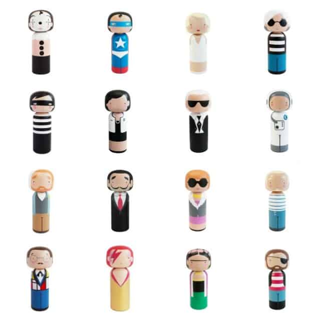 Kokeshi Dolls by Sketch Inc. for Lucie Kaas