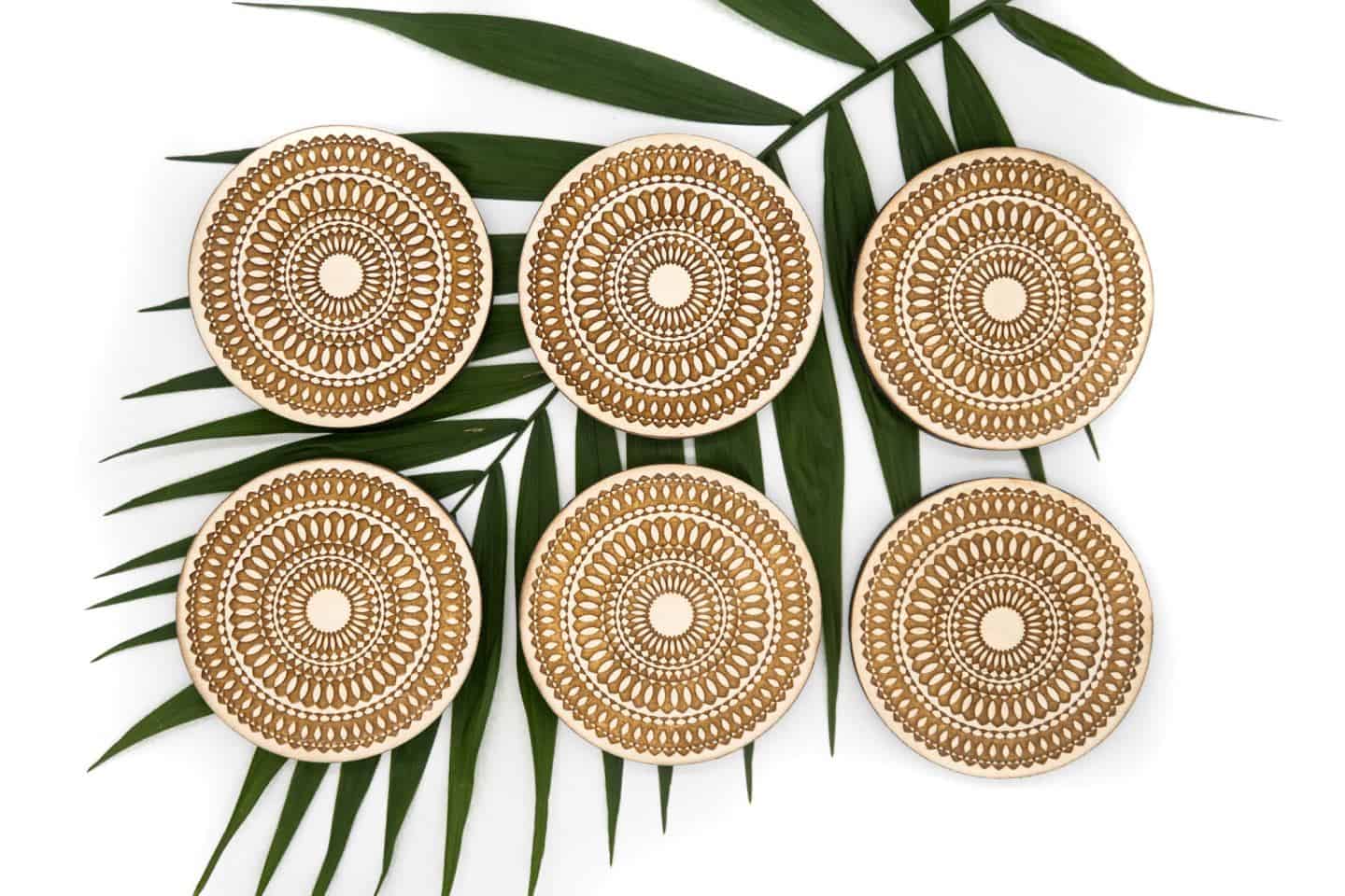 Nihal shah bohemian wooden coasters